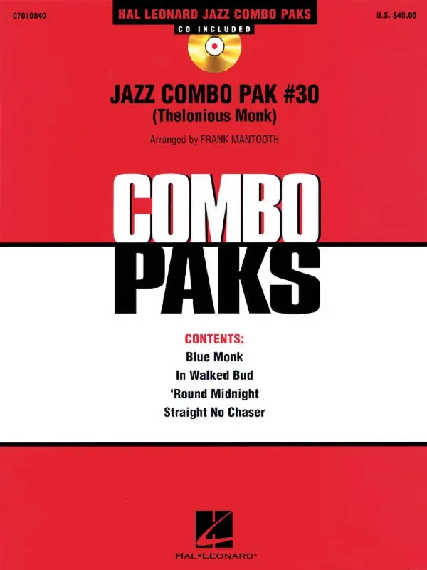 Thelonious Monk Jazz Combo Pak 30 (Thelonious Monk) (Arr. Frank Mantooth) Jazz Ensemble