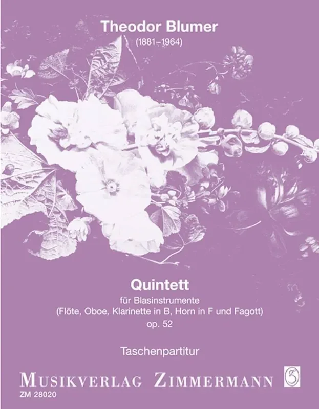 Theodor Blumer Quintett op. 52 Kammerensemble