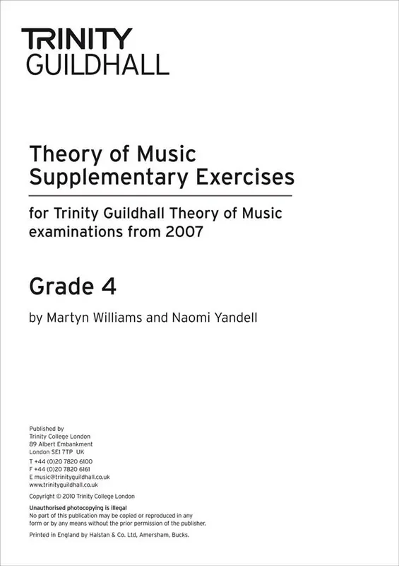 Theory Supplementary Exercises – Grade 4