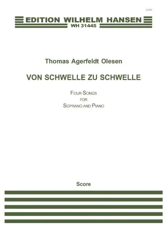 Thomas Agerfeldt Olesen Von Schwelle Zu Schwelle Gesang mit Klavier