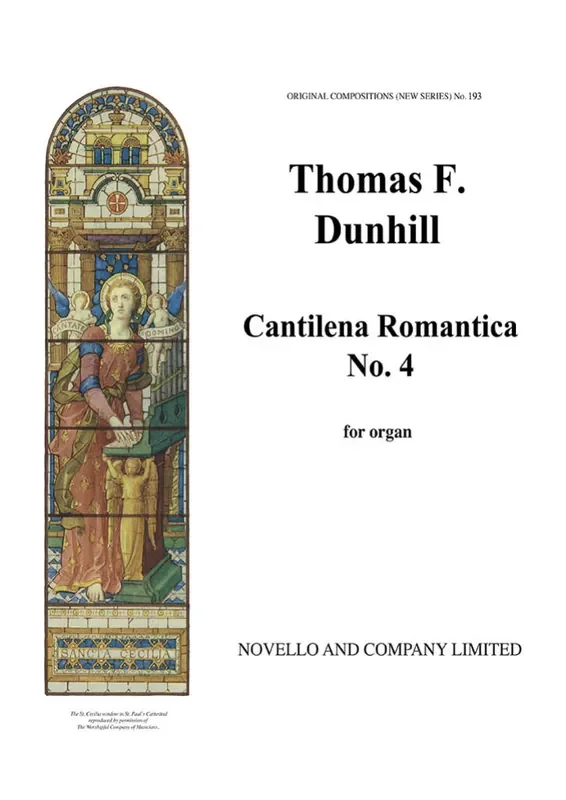 Thomas Dunhill Cantilena Romantica Orgel