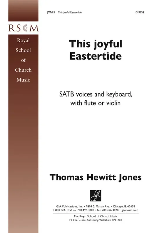 Thomas H. Jones This Joyful Eastertide (Arr. George Ratcliffe Woodward) Gemischter Chor mit Klavier/Orgel