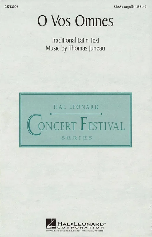 Thomas Juneau O Vos Omnes Frauenchor A cappella