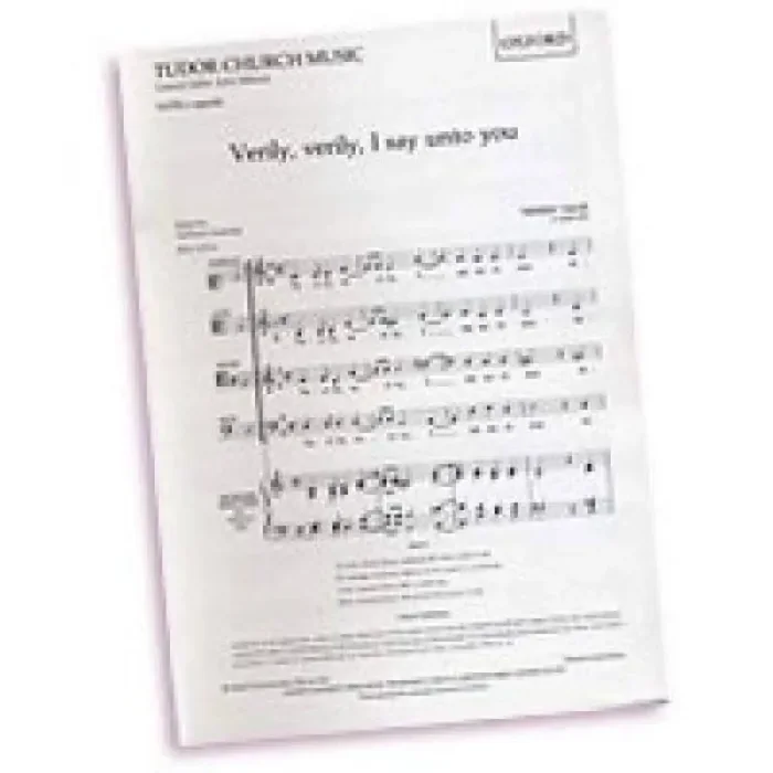 Thomas Tallis Verily, Verily, I Say Unto You Gemischter Chor mit Begleitung