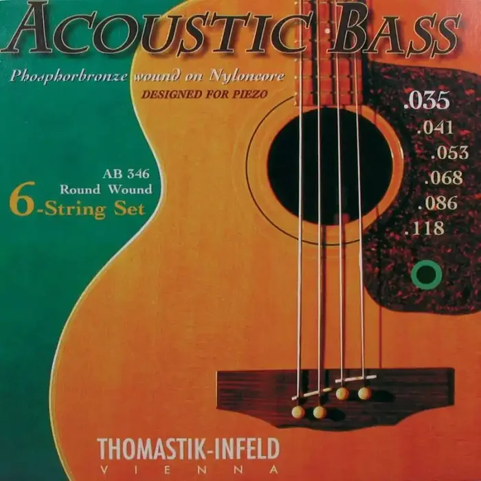 Thomastik Acoustic Bass snarenset akoestische 6-snarige basgitaar, phosphor bronze, 035-041-053-068-086-118, longscale