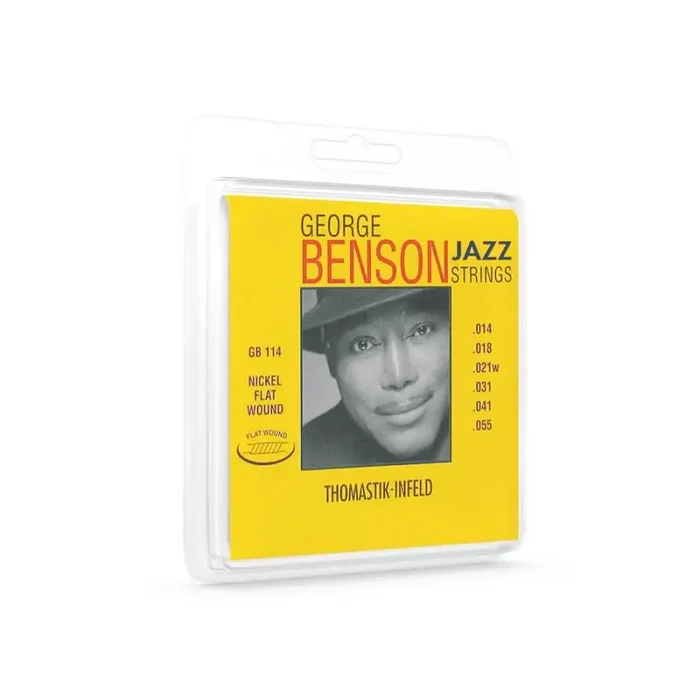 Thomastik George Benson Signature snarenset elektrisch, nickel flatwound, 014-018-021-031-041-055
