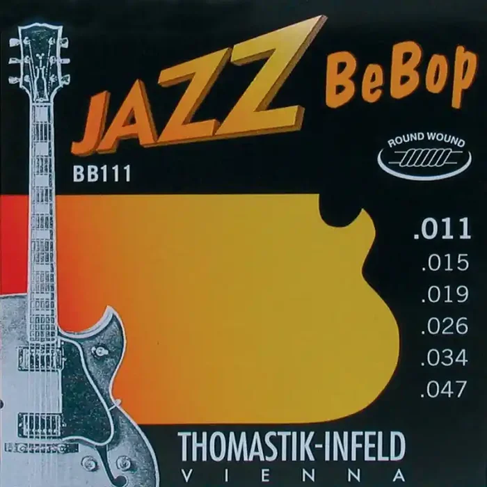 Thomastik Jazz Bebop snarenset elektrisch, nickel roundwound, 011-015-019-026-034-047