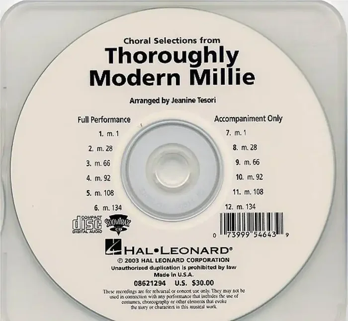 Thoroughly Modern Millie Choral Selections