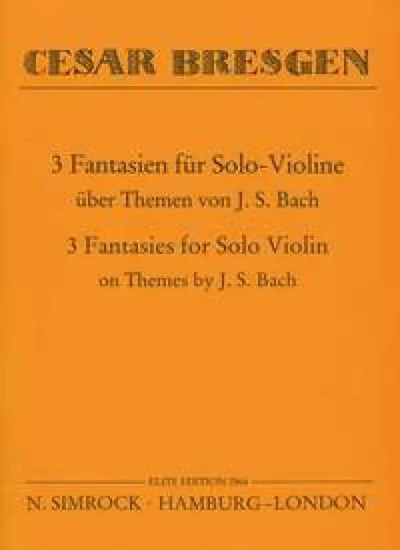 Three Fantasies Violine Solo