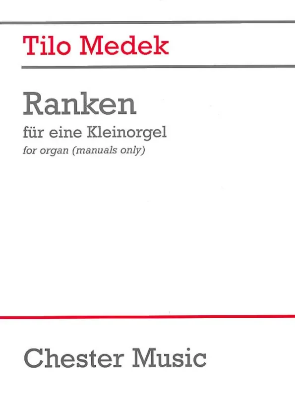 Tilo Medek Ranken For Organ Manuals Orgel