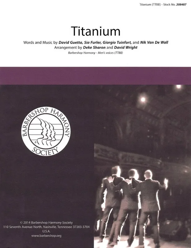 Titanium (Arr. Deke Sharon) Männerchor A cappella