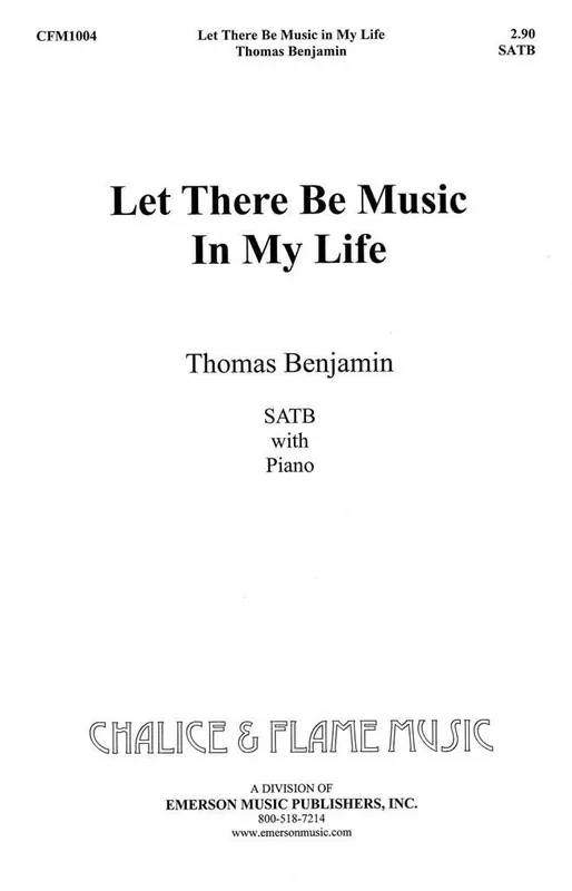 Tom Benjamin Let There Be Music Gemischter Chor mit Begleitung