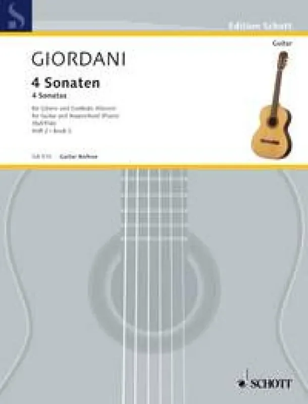 Tommaso Giordani Sonaten(4) 2 Gitarre mit Begleitung