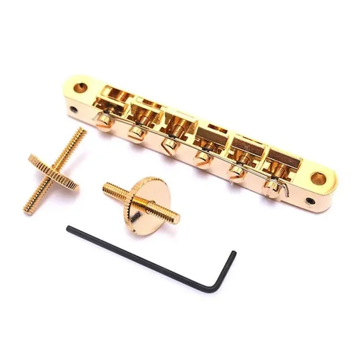 TonePros AVR2 tune-o-matic bridge, for USA guitars, gold