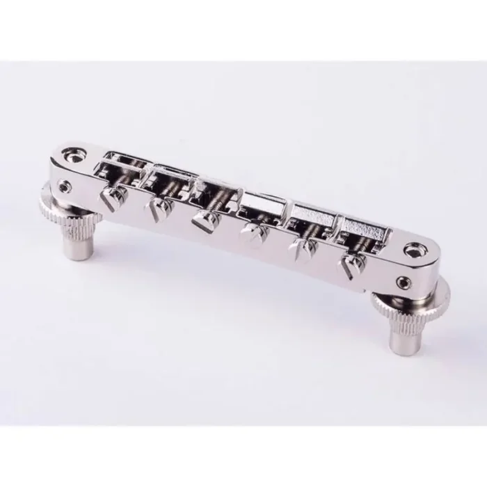 TonePros NVR2 tune-o-matic bridge, for USA guitars, nickel