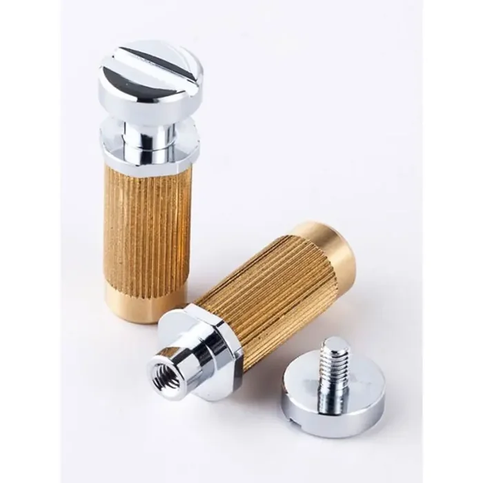 TonePros SM1 locking studs, metric/for import guitars, chrome