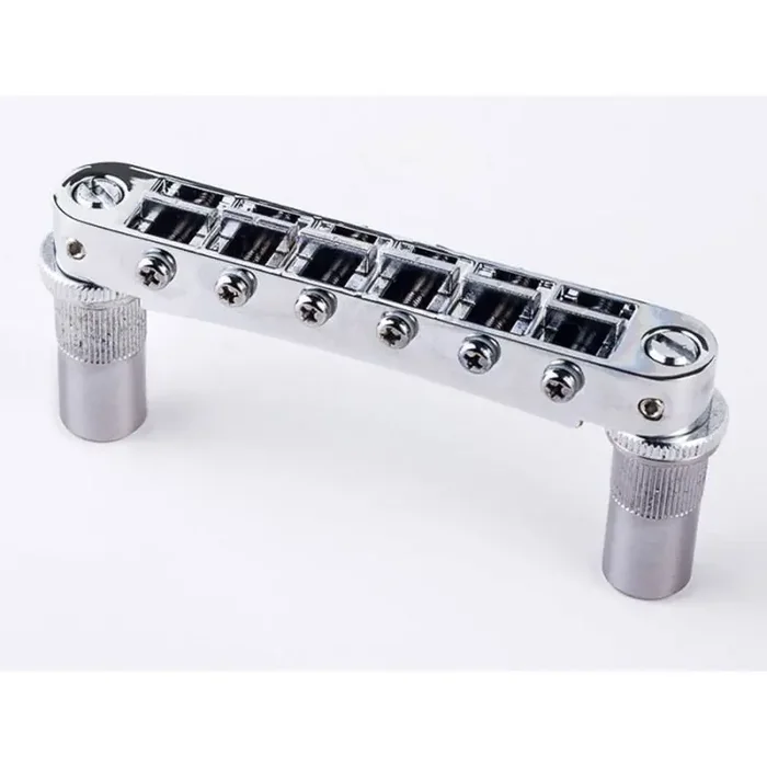 TonePros T3BT tune-o-matic bridge, metric/for import guitars, chrome