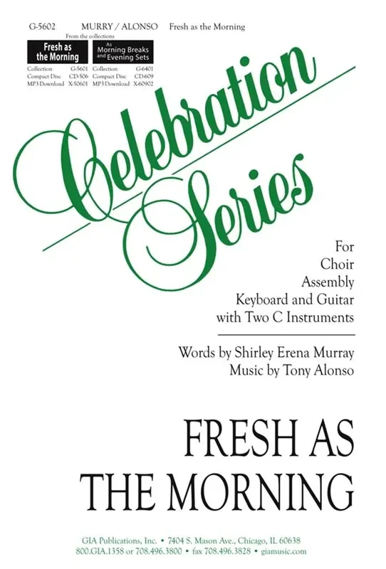 Tony Alonso Fresh as the Morning – Instrumental parts Gemischter Chor mit Begleitung