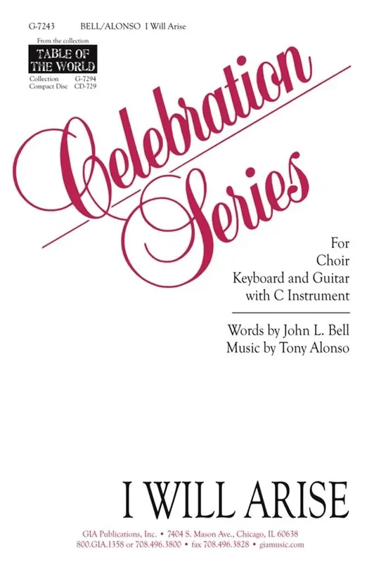 Tony Alonso I Will Arise – Guitar part Gemischter Chor mit Begleitung