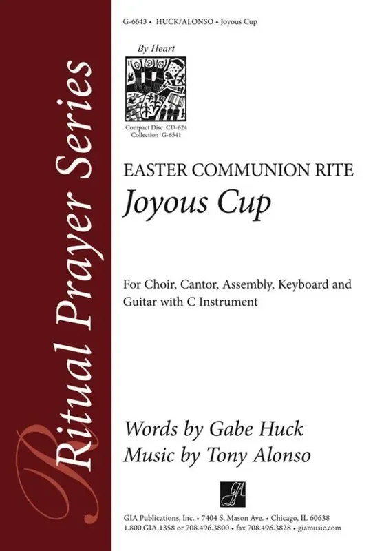 Tony Alonso Joyous Cup Easter Communion Rite-Instrument part Gemischter Chor mit Begleitung