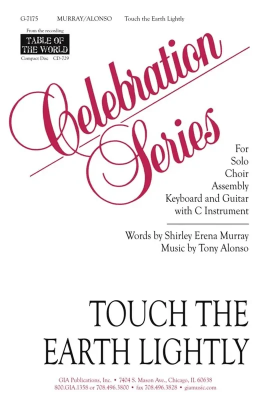 Tony Alonso Touch the Earth Lightly Gemischter Chor mit Begleitung