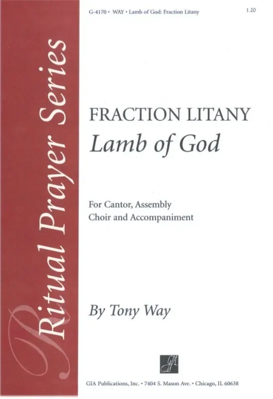 Tony Way Lamb of God Gemischter Chor mit Begleitung