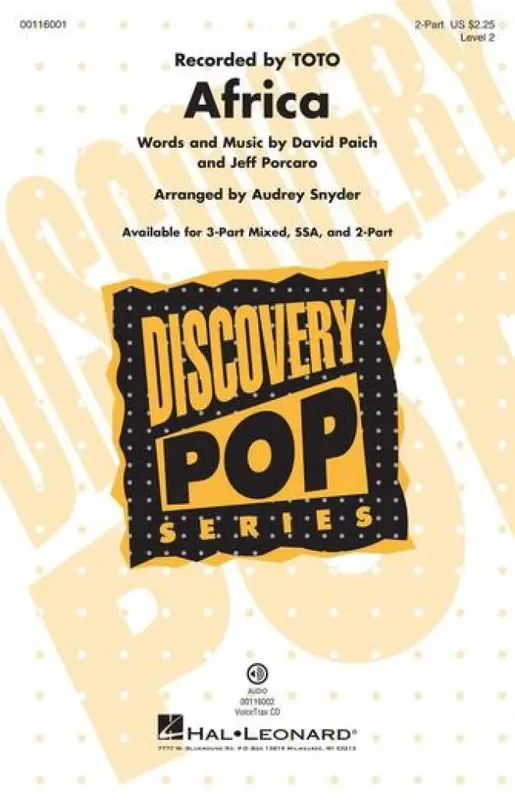 Toto Africa (Arr. Audrey Snyder) Frauenchor mit Begleitung