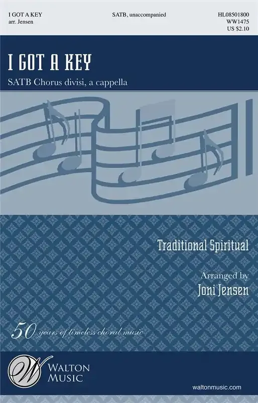 Traditional I Got a Key (Arr. Joni Jensen) Gemischter Chor A cappella