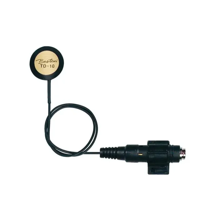 Transducer pickup, adhesive back, 25mm diameter, with adhesive back female jack 6,3mm