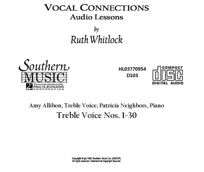 Treble Cd For Vocal Connections
