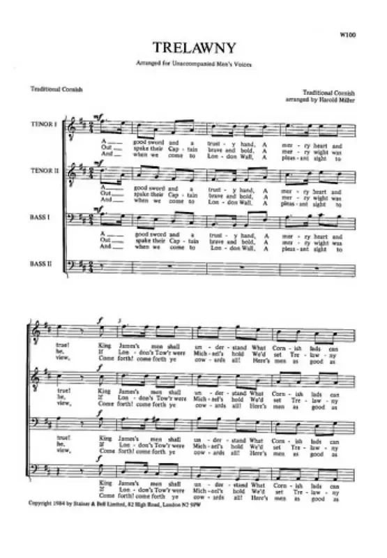 Trelawny Männerchor mit Begleitung