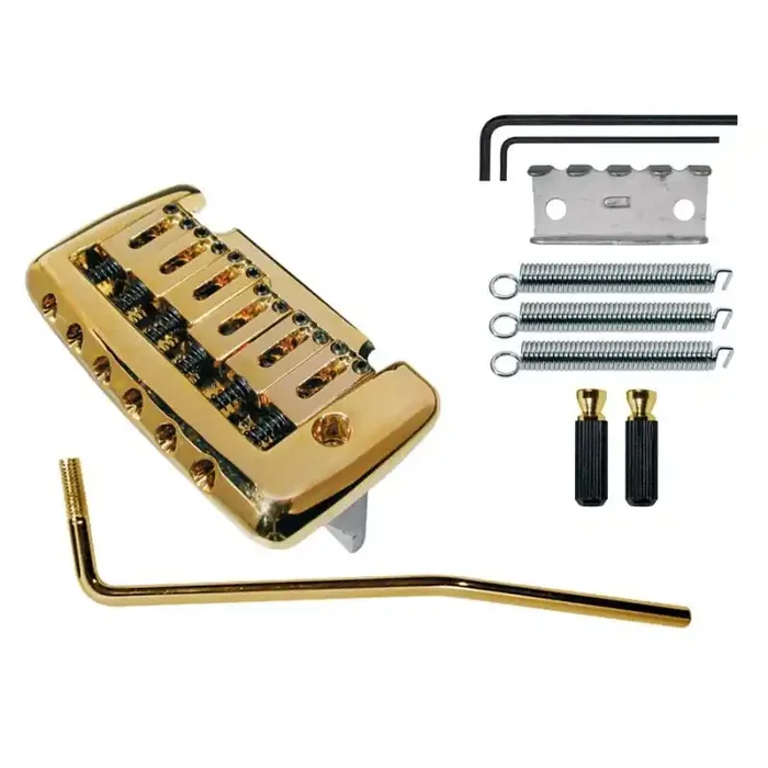 Tremolo Strat, pitch 10,5mm, gold, with 2 studs