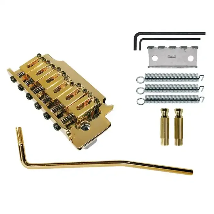 Tremolo Strat, pitch 10,5mm, gold, with 2 studs type3