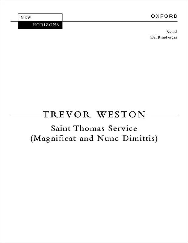 Trevor Weston Saint Thomas Service Gemischter Chor mit Klavier/Orgel