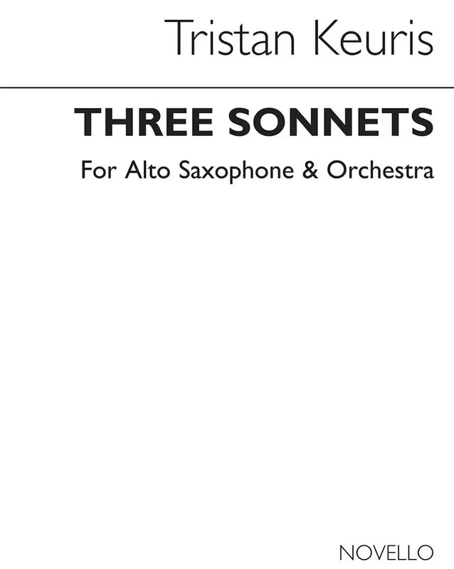 Tristan Keuris Three Sonnets (Full Score) Saxophon Ensemble