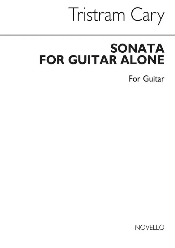 Tristram Cary Sonata For Guitar Alone Gitarre Solo