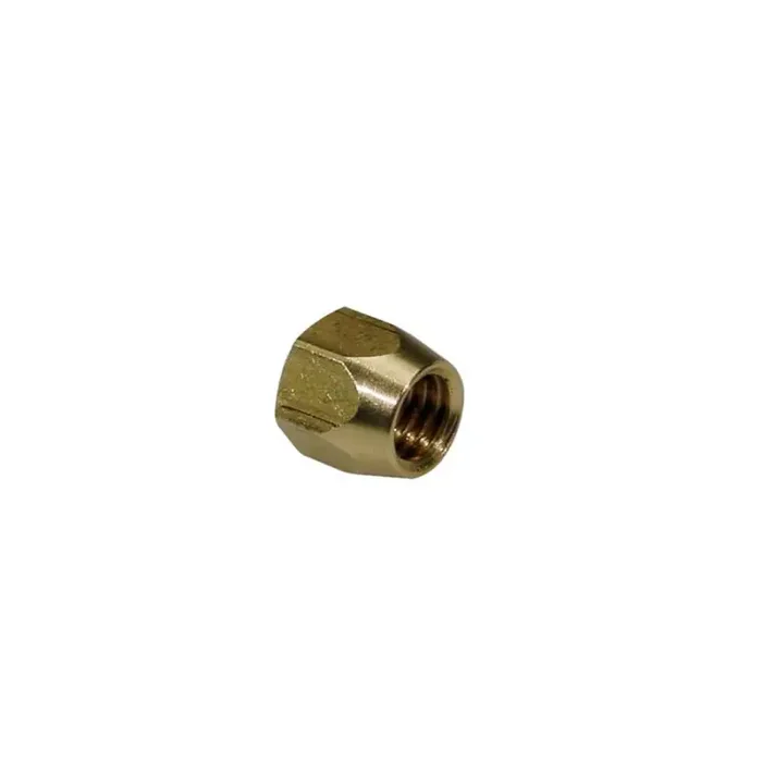 Truss rod nut, hexagonal, brass, „G-style“