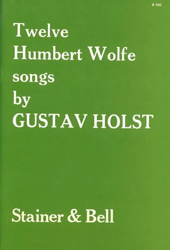 Twelve Humbert Wolfe Songs Gesang mit Klavier
