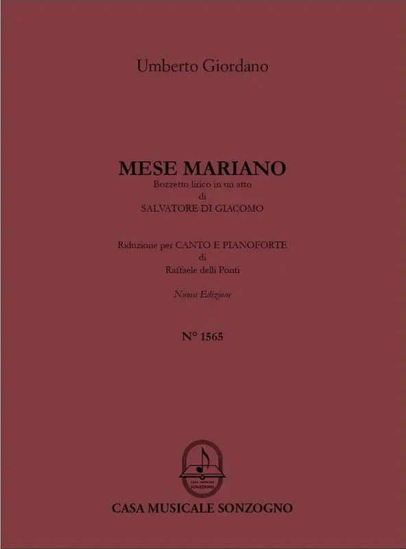 Umberto Giordano Mese Mariano Gesang mit Klavier