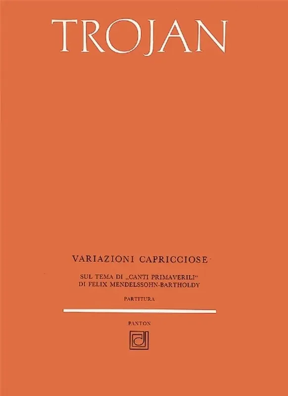 Vaclav Trojan Variazioni Capricciose Orchester mit Solo