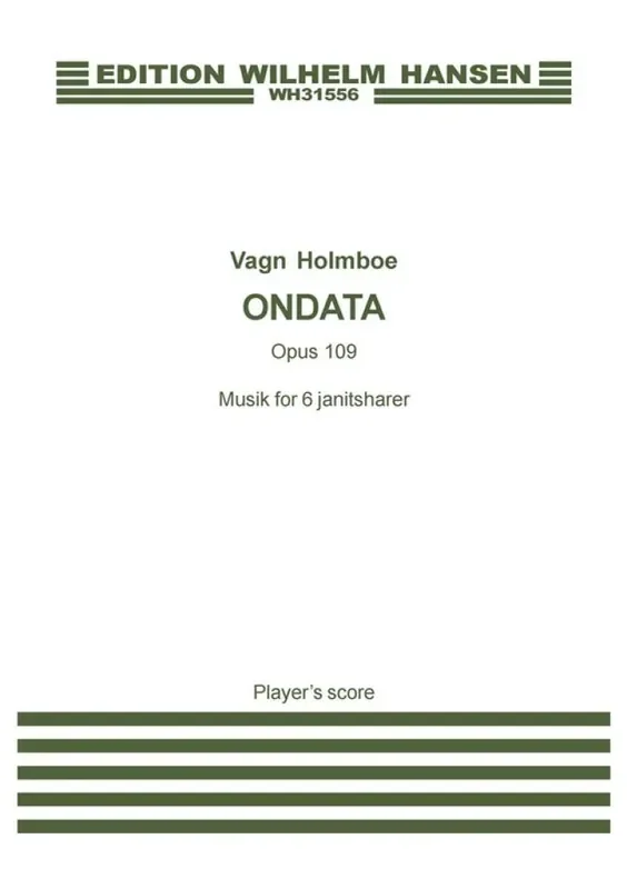 Vagn Holmboe Ondata Op. 109 Sonstige Percussion