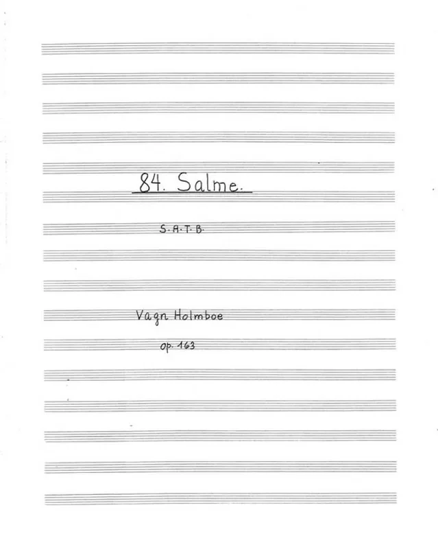 Vagn Holmboe Polovetzian Dance And Chorus Gemischter Chor A cappella