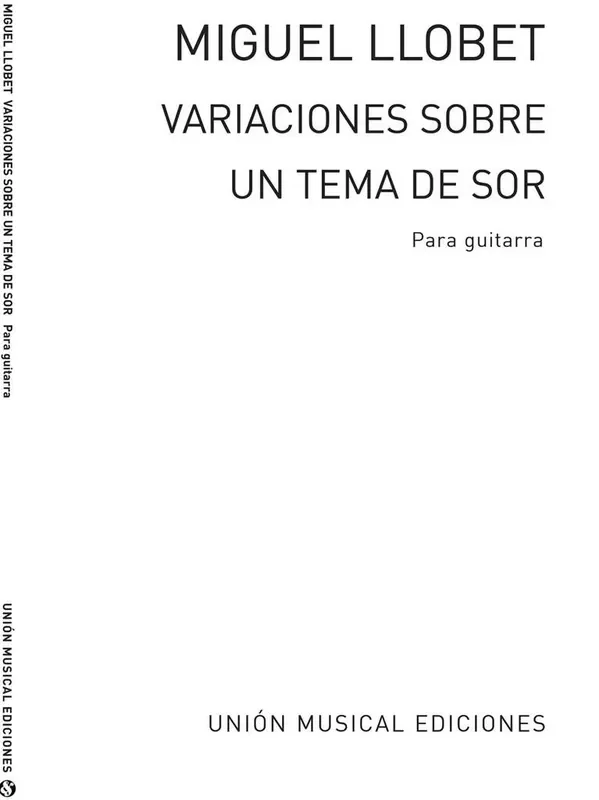 Variaciones Sobre Un Tema De Sors Gitarre Solo