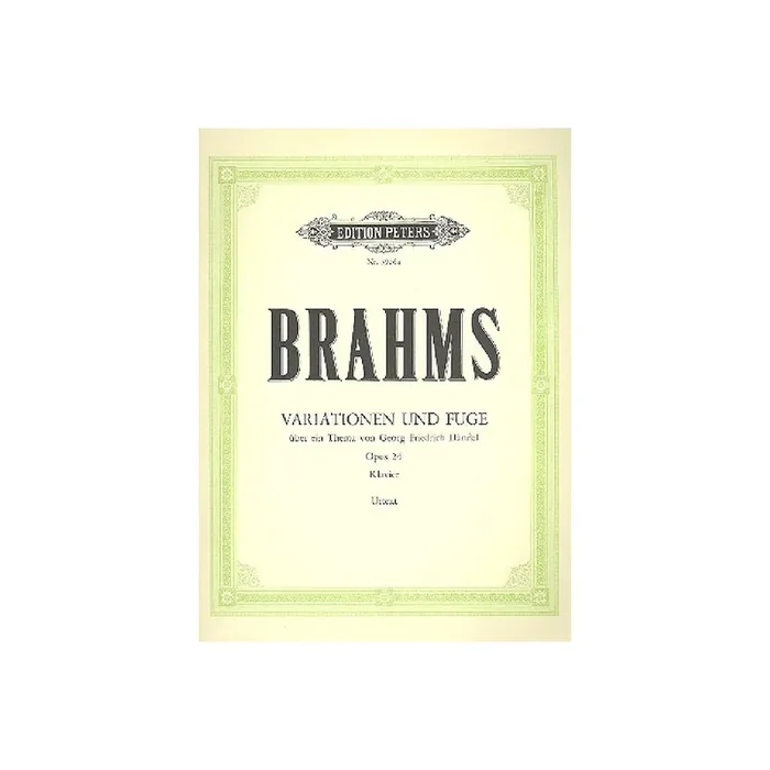 Variationen und Fuge B-Dur über ein Thema von Händel op.24