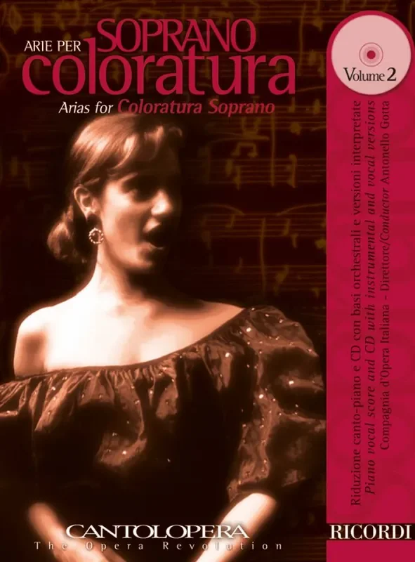 Various Cantolopera Arie Per Soprano Coloratura Vol. 2 Gesang mit Klavier