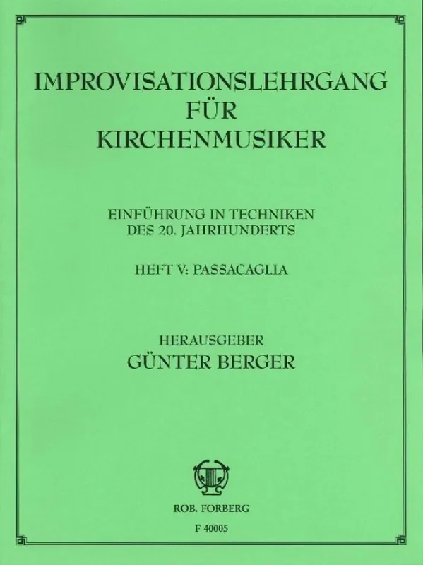 Various Improvisationslehrgang für Kirchenmusiker Heft 5 Orgel