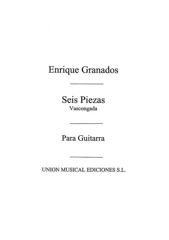 Vascongada No.3 De Seis Pzas Sobre Cantos Gitarre Solo
