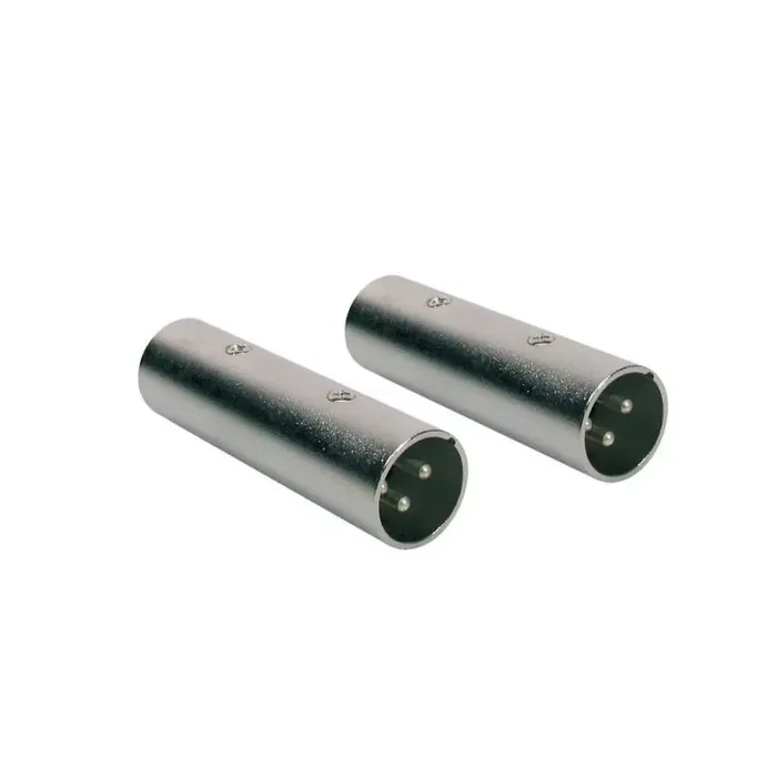 Verloop plug, XLR male metaal, XLR male