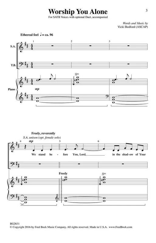 Vicki Bedford Worship You Alone Gemischter Chor mit Begleitung