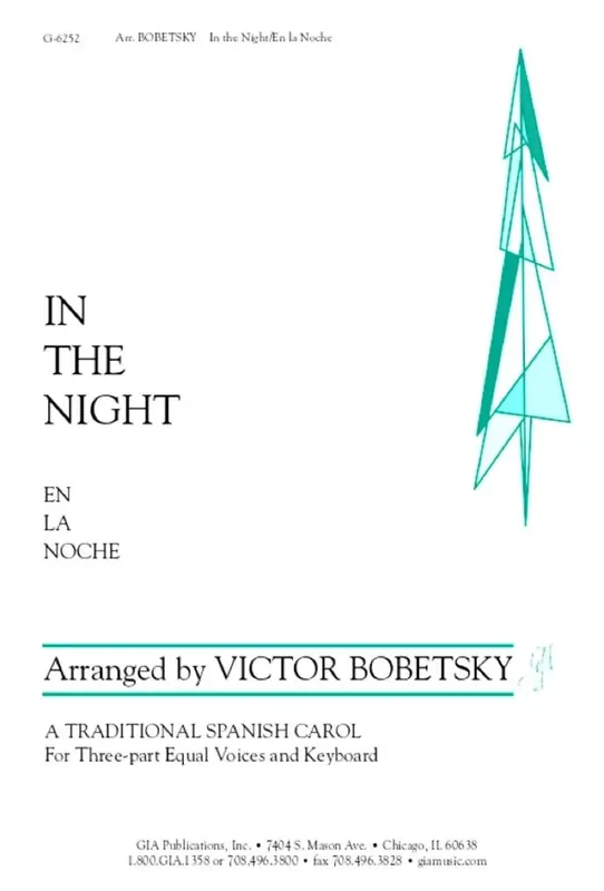 Victor Bobetsky In the Night / En la noche Gemischter Chor mit Klavier/Orgel